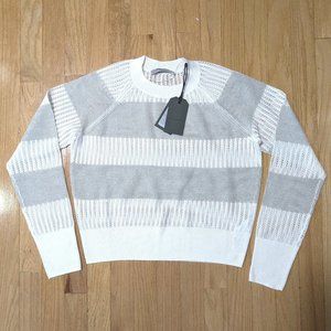 ALL SAINTS Misha Lou Sweater in White Sparkle Size S (NEW WITH TAGS)